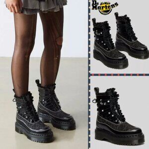 Dr. Martens JADON FRILL Smooth Leather Platform Boots MSRP$280